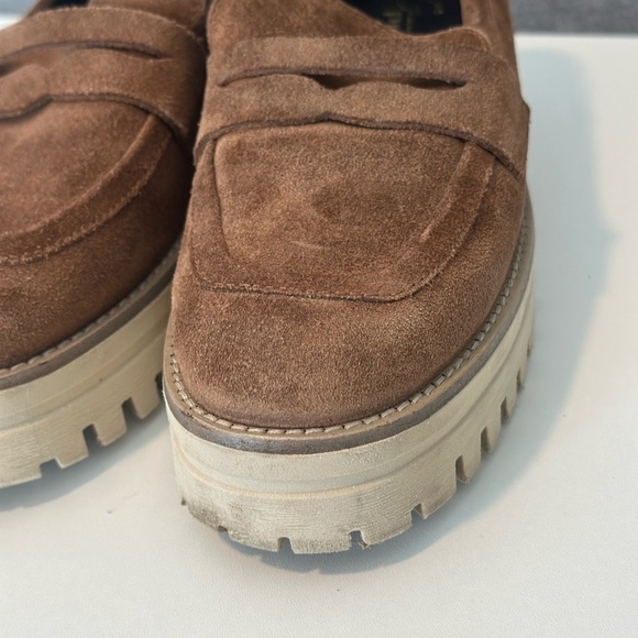 Gianluca Pisati Women’s Brown Suede Lug-Sole Penny Loafers main image 8